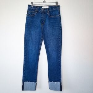Nobody Denim True Cuff High Rise Slim Fit Jeans 27